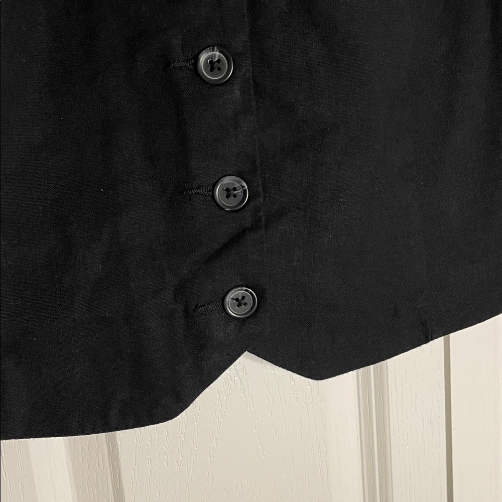 EXPRESS V-Neckline Linen Vest, Women’s XL, Black - Picture 5 of 9